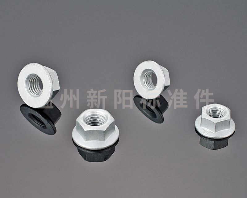 -6187 铁片锁紧 -6187压三点锁紧 -非标螺母 镀铜六角螺母