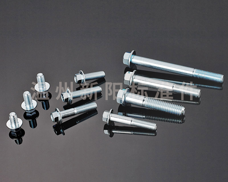 -Q184 -Q185 -GB16674 -外六角法兰螺栓 -8.8级 -蓝白锌