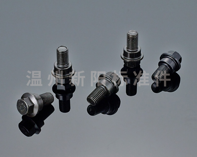 -外六角法兰螺栓-非标螺栓 -黑色达克罗 -8.8级 -10.9级 法兰台阶螺栓