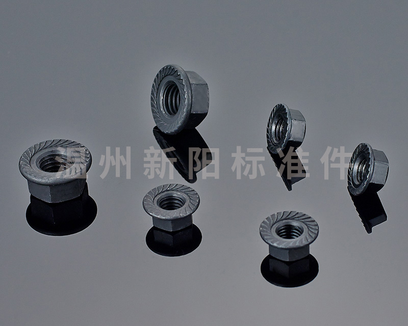 -6187 铁片锁紧 -6187压三点锁紧 -非标螺母 镀铜六角螺母