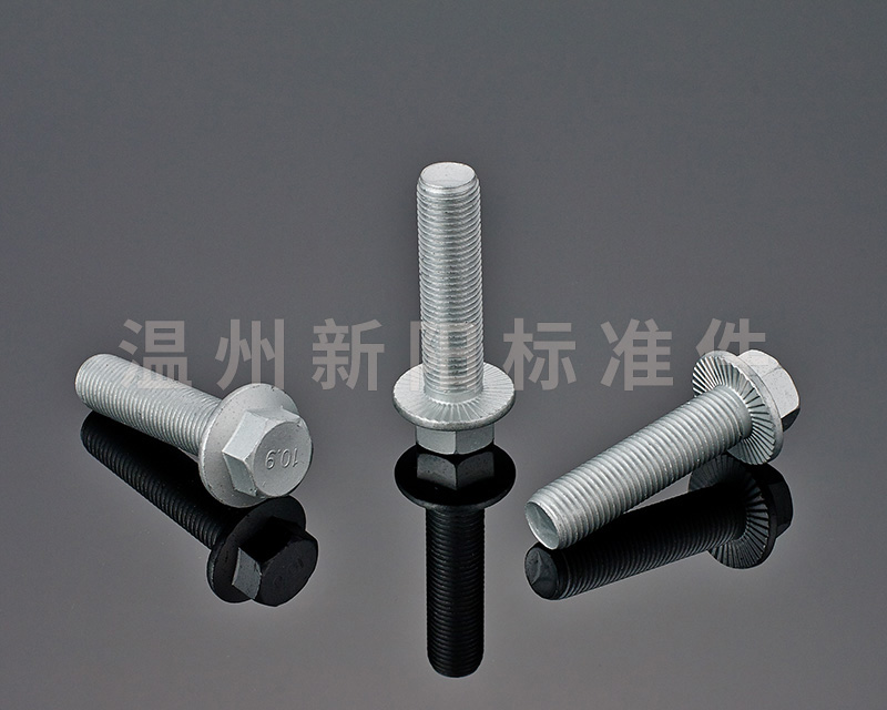 -Q180 -Q181 -外六角法兰螺栓 -银色达克罗 -10.9级 法兰螺栓
